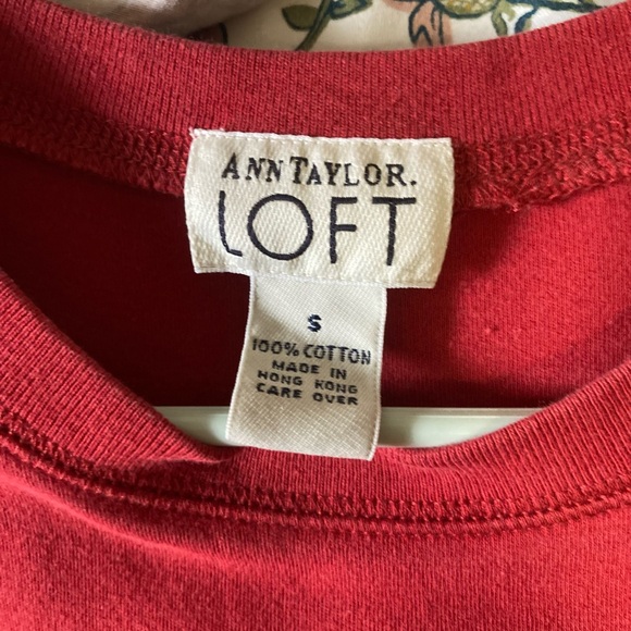 Ann Taylor Loft Red 100% Cotton dress - Picture 3 of 7